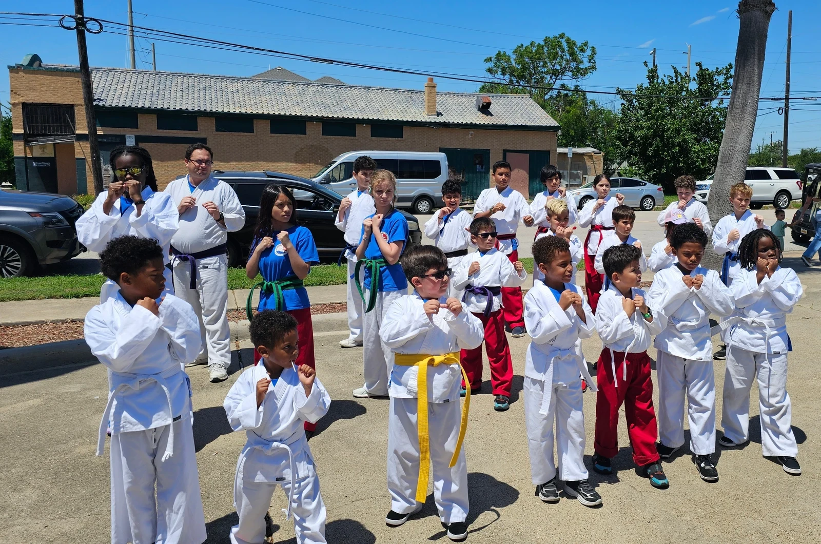 Kids martial arts discipline and focus